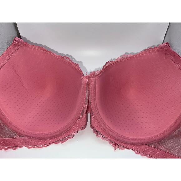 42C Rene Rolf Bra Pure Beauty Underwire Molded Foam Cups Pretty in Pink Sexy - Picture 5 of 6